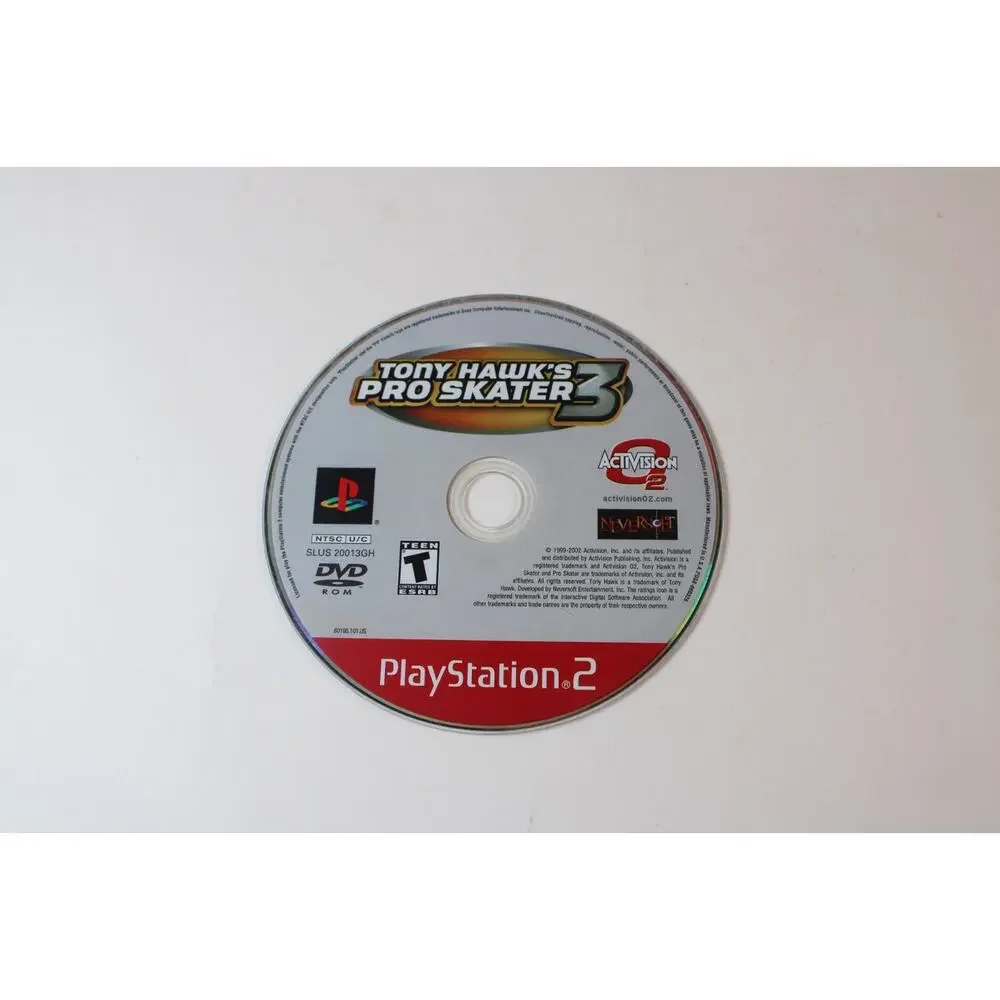 Tony Hawk's Pro Skater 3 (Sony PlayStation 2, 2002, PS2) Game Disc Only, Tested